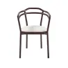 Signature - Chaise en chêne laqué sépia