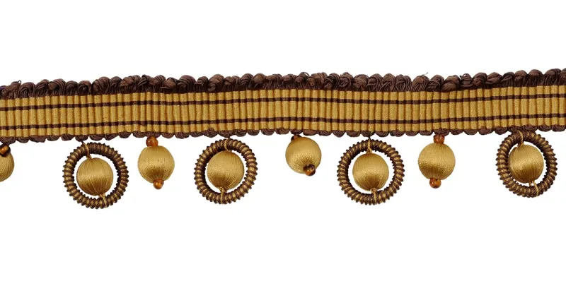 Galon frange - HOULÈS FGE PERLES TWIGGY 55MM | Susty