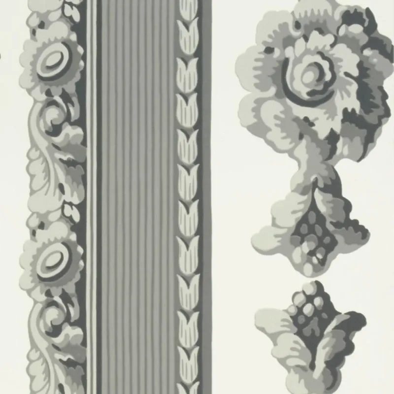 Papier peint - Designers Guild Palazzetto - Charcoal | Susty
