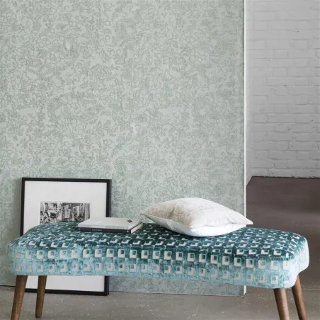 Papier peint - Designers Guild Filigrana - Cocoa | Susty