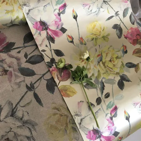 Papier peint - Designers Guild Couture Rose - Mauve | Susty