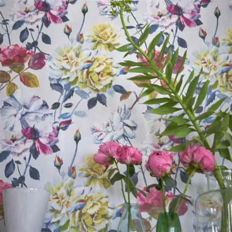 Papier peint - Designers Guild Couture Rose - Mauve | Susty