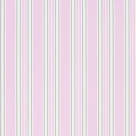 Papier peint - Designers Guild Pinstripe - Peony | Susty