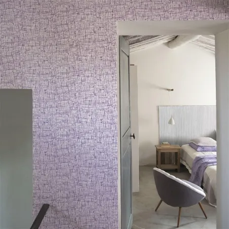 Papier peint - Designers Guild Kuta - Fuchsia | Susty