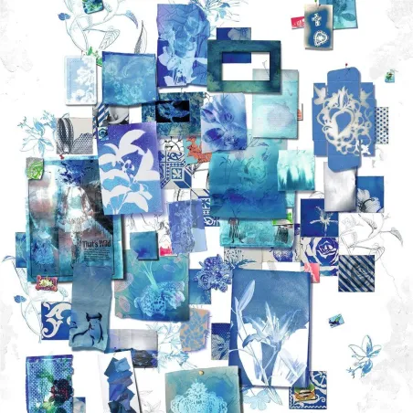 Papier peint - Designers Guild Follete - Bleu De Roi Wallpaper | Susty