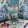 Papier peint - Designers Guild Follete - Bleu De Roi Wallpaper | Susty