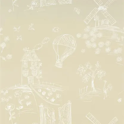 Papier peint - Designers Guild Meadowsweet - Ecru | Susty