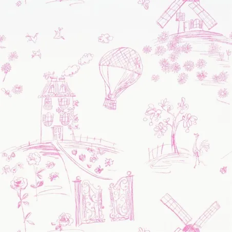 Papier peint - Designers Guild Meadowsweet - Peony | Susty