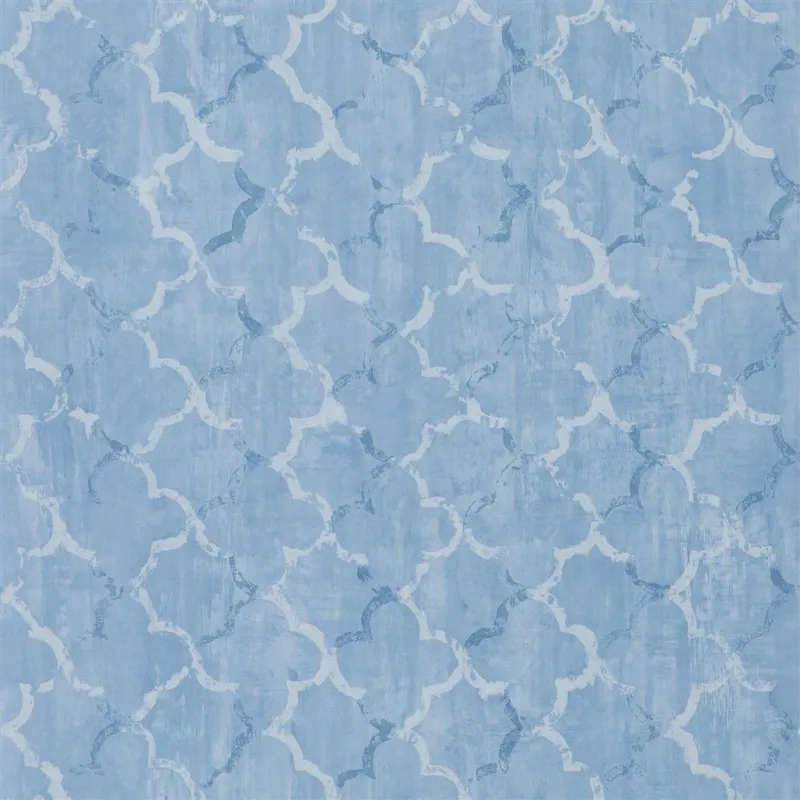 Papier peint - Designers Guild Chinese Trellis - Cobalt | Susty