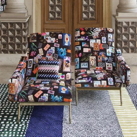 Papier peint - Designers Guild Palais Royal - Bleu De Roi Wallpaper | Susty