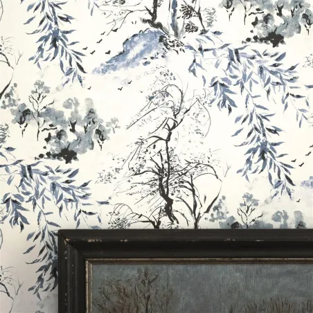 Papier peint - Designers Guild Winter Palace - Indigo | Susty