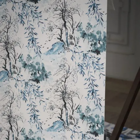 Papier peint - Designers Guild Winter Palace - Lime | Susty