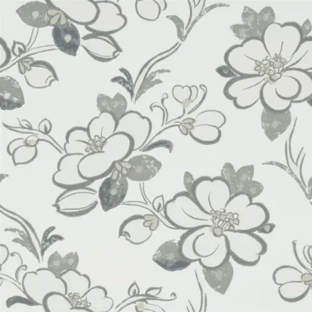 Papier peint - Designers Guild Lotus Flower - Slate | Susty