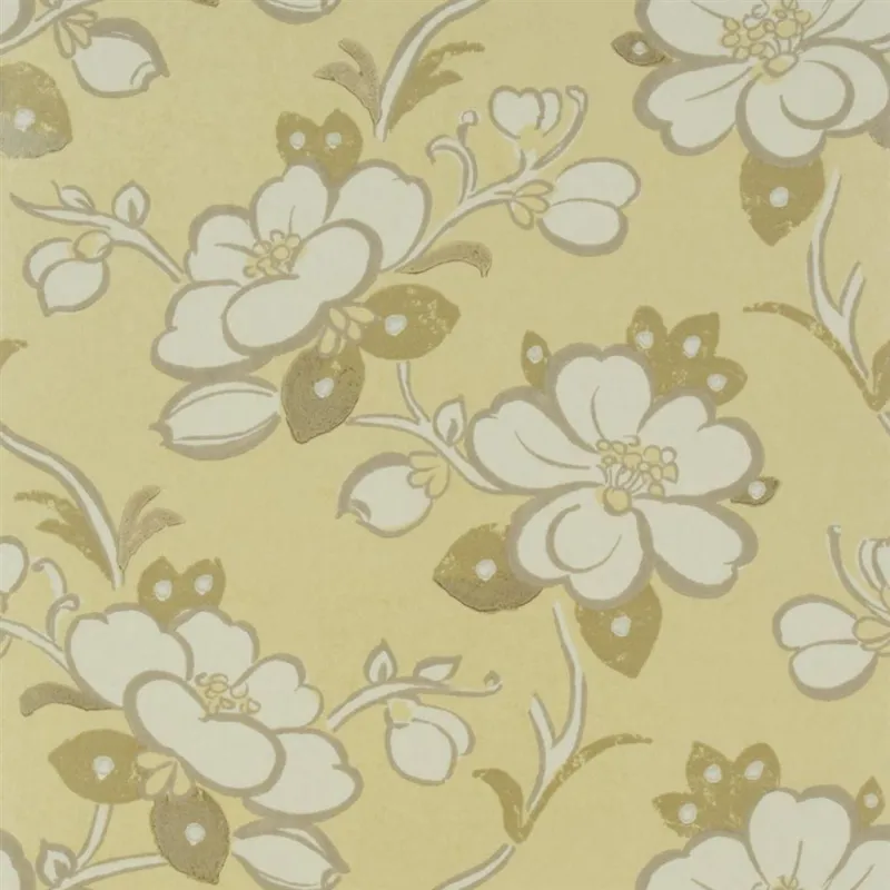 Papier peint - Designers Guild Lotus Flower - Gold | Susty
