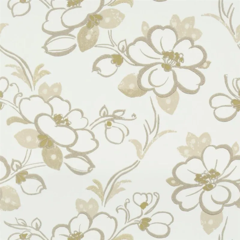Papier peint - Designers Guild Lotus Flower - Oyster | Susty