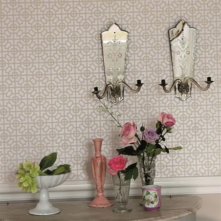 Papier peint - Designers Guild Sussex - Silver | Susty