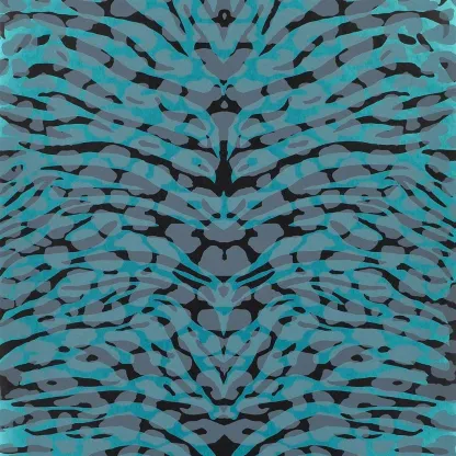 Papier peint - Designers Guild Pantigre - Turquoise Wallpaper | Susty