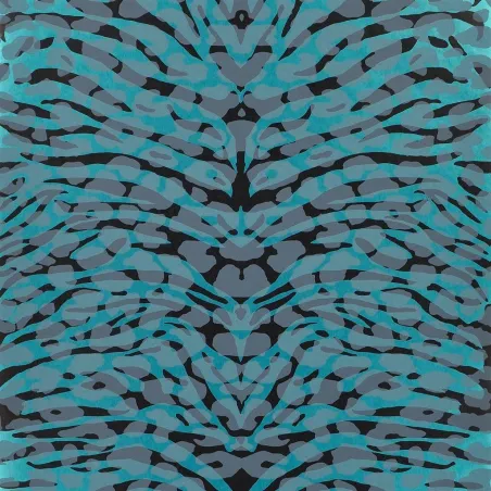 Papier peint - Designers Guild Pantigre - Turquoise Wallpaper | Susty