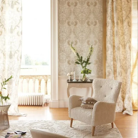 Papier peint - Designers Guild Giacosa - Graphite | Susty