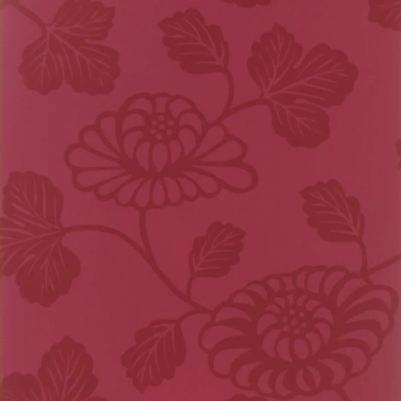 Papier peint - Designers Guild Kashima - Cranberry | Susty