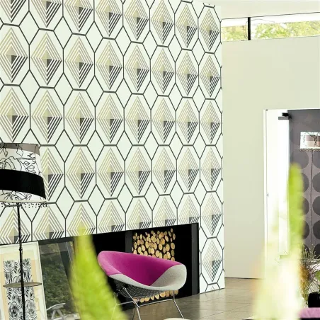 Papier peint - Designers Guild Carlu - Nickel | Susty