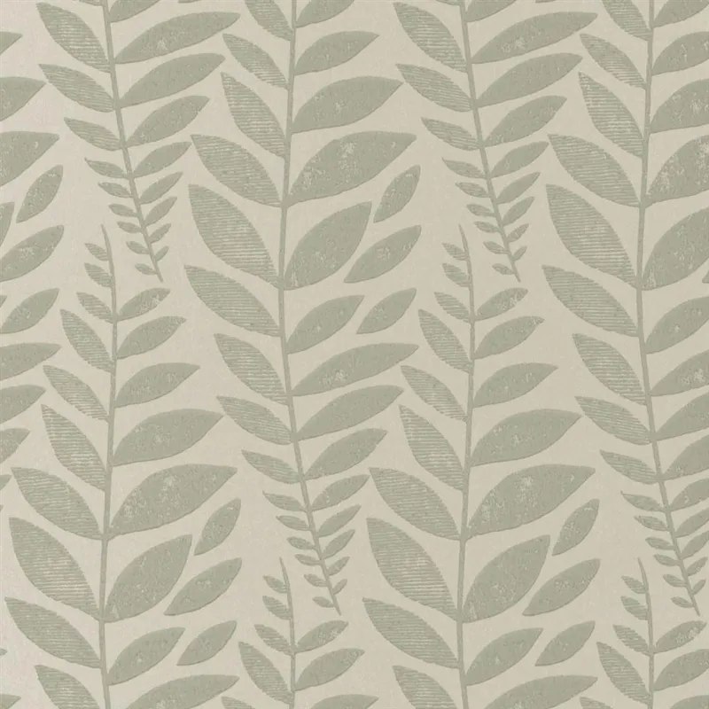 Papier peint - Designers Guild Odhni - Steel | Susty
