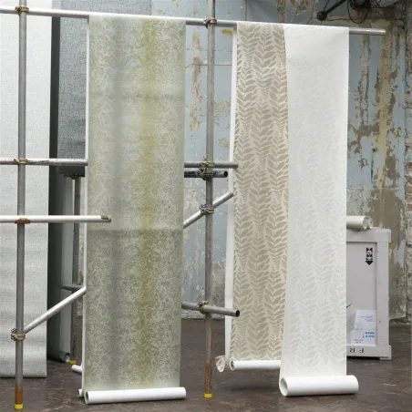 Papier peint - Designers Guild Odhni - Steel | Susty