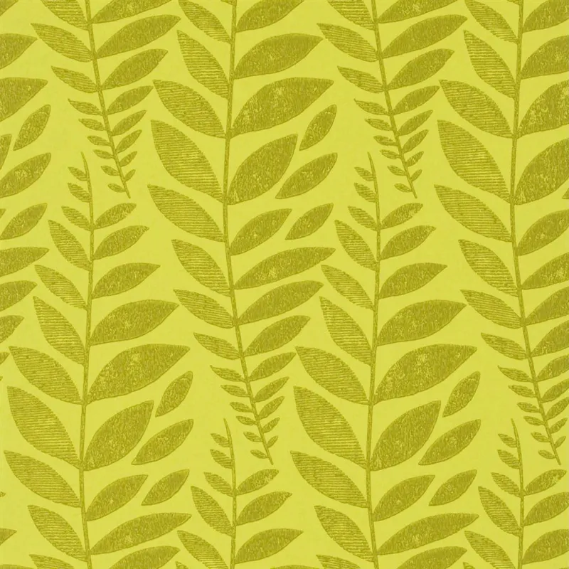 Papier peint - Designers Guild Odhni - Moss | Susty