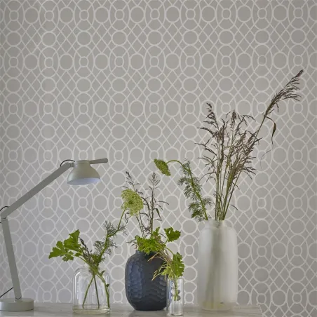 Papier peint - Designers Guild Merletti Graphite | Susty