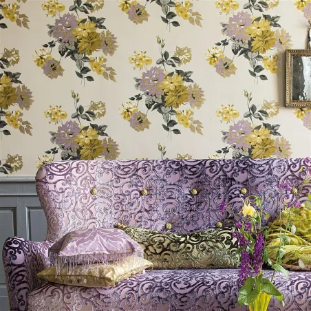Papier peint - Designers Guild Portier - Ecru | Susty