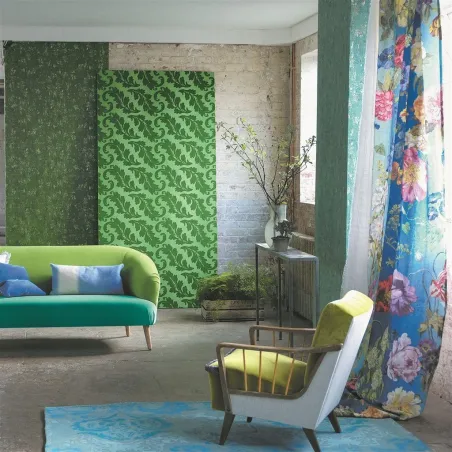 Papier peint - Designers Guild Ardassa - Cobalt | Susty