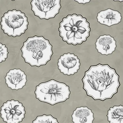 Papier peint - Designers Guild Herbariae Souris | Susty