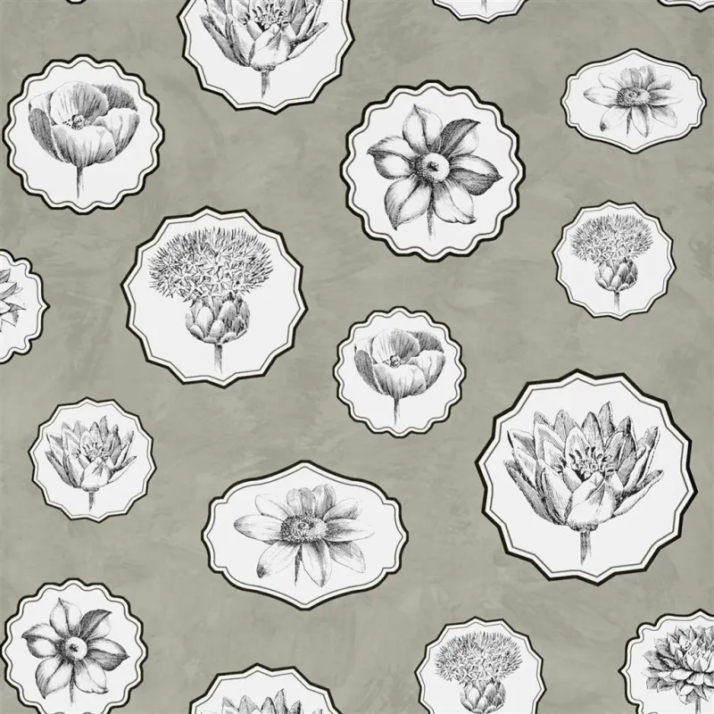 Papier peint - Designers Guild Herbariae Souris | Susty
