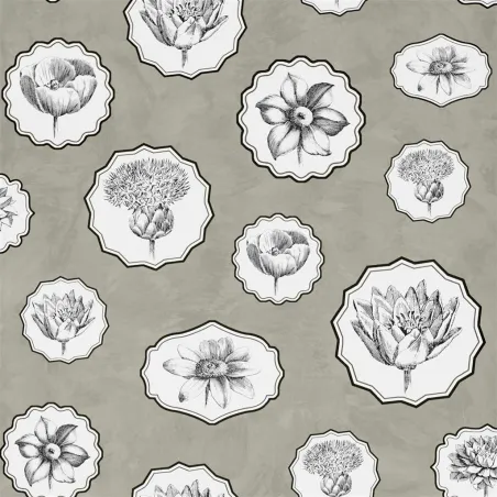 Papier peint - Designers Guild Herbariae Souris | Susty