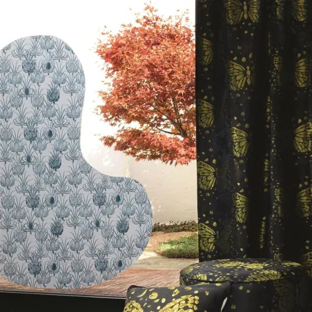 Papier peint - Designers Guild Les Centaurees Bleu Paon | Susty