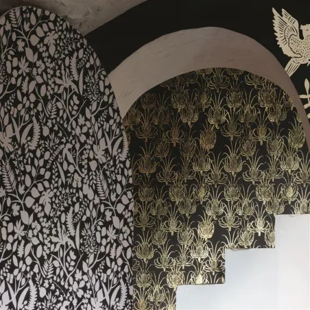 Papier peint - Designers Guild Les Centaurees Dore | Susty