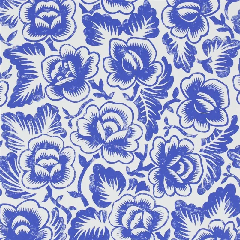 Papier peint - Designers Guild Rosario - Cobalt | Susty