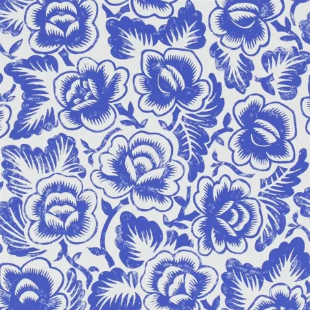 Papier peint - Designers Guild Rosario - Cobalt | Susty