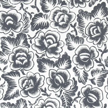 Papier peint - Designers Guild Rosario - Noir | Susty