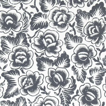 Papier peint - Designers Guild Rosario - Noir | Susty