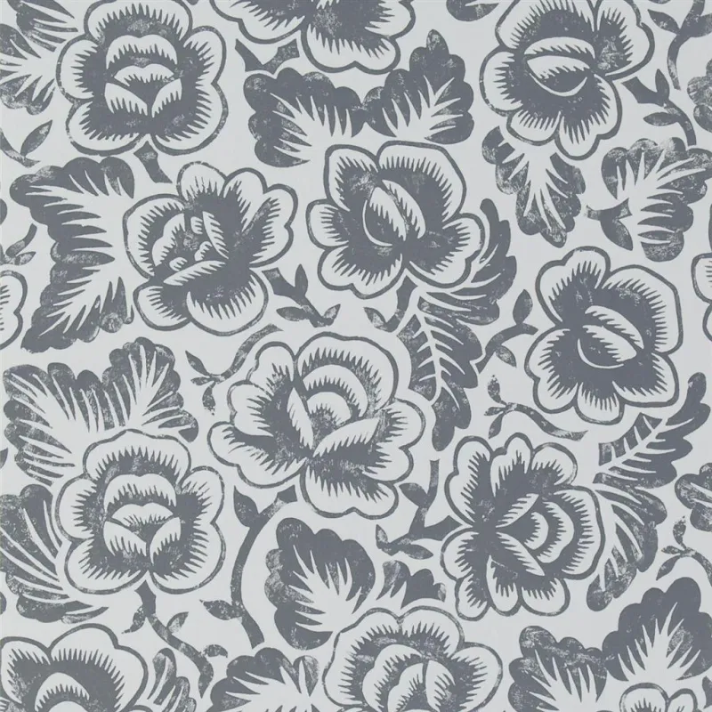 Papier peint - Designers Guild Rosario - Graphite | Susty