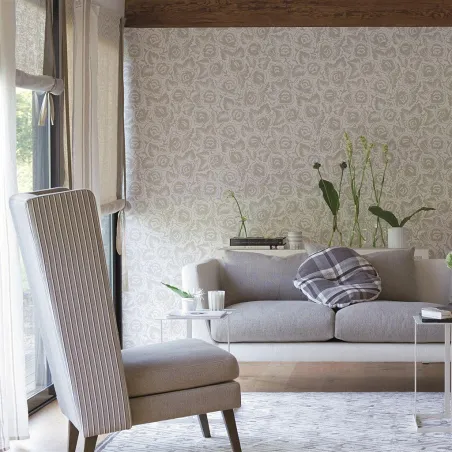 Papier peint - Designers Guild Rosario - Champagne | Susty