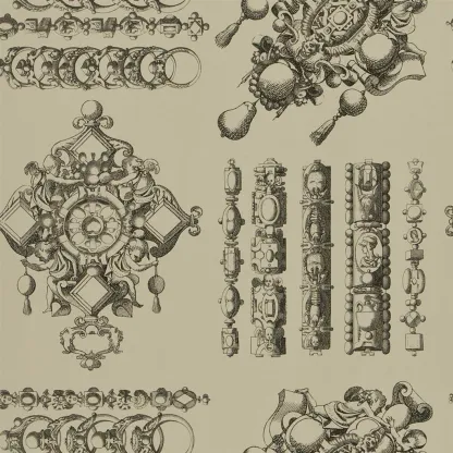 Papier peint - Designers Guild La Main Au Collet - Galet Wallpaper | Susty
