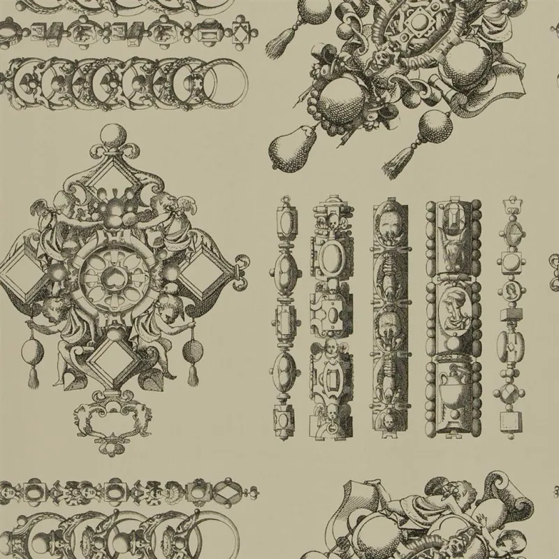 Papier peint - Designers Guild La Main Au Collet - Galet Wallpaper | Susty