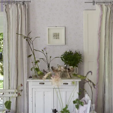 Papier peint - Designers Guild Meadow Leaf - Alabaster | Susty