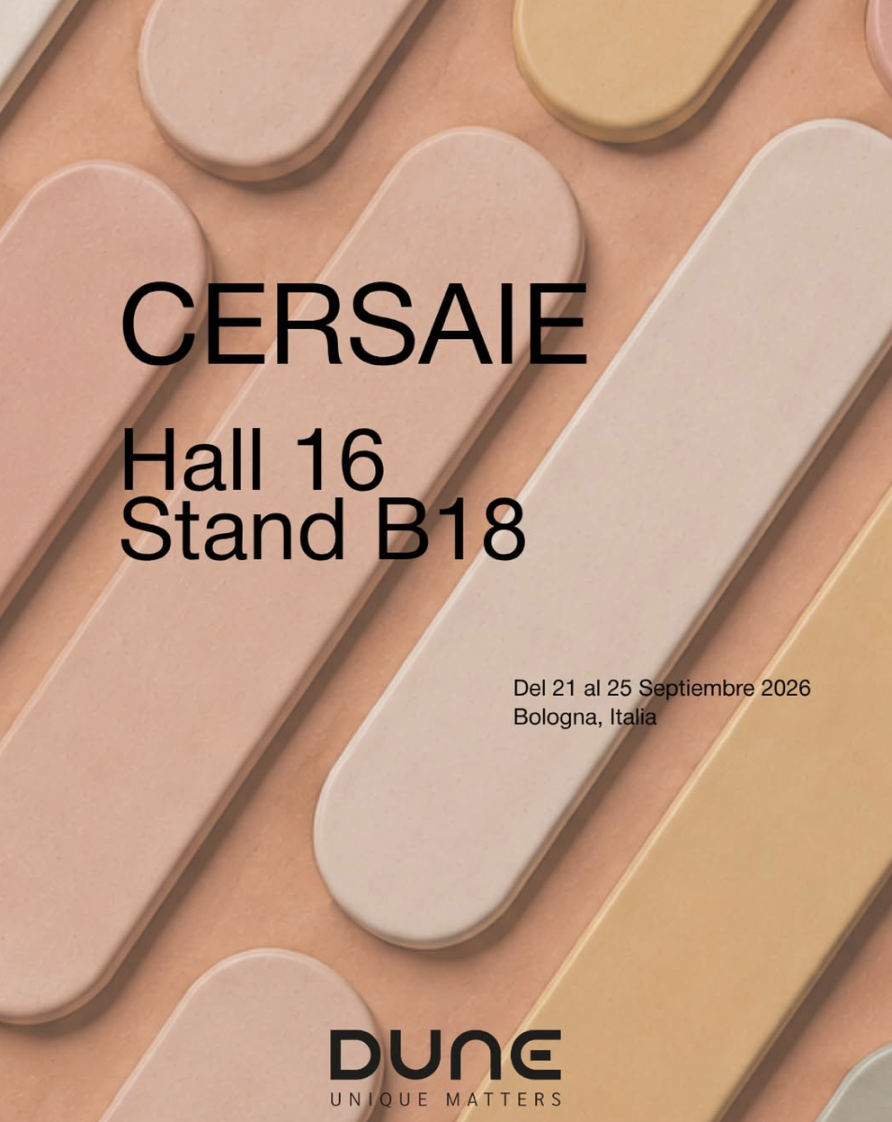 DUNE Cerámica dévoile ses nouvelles collections au Cersaie


